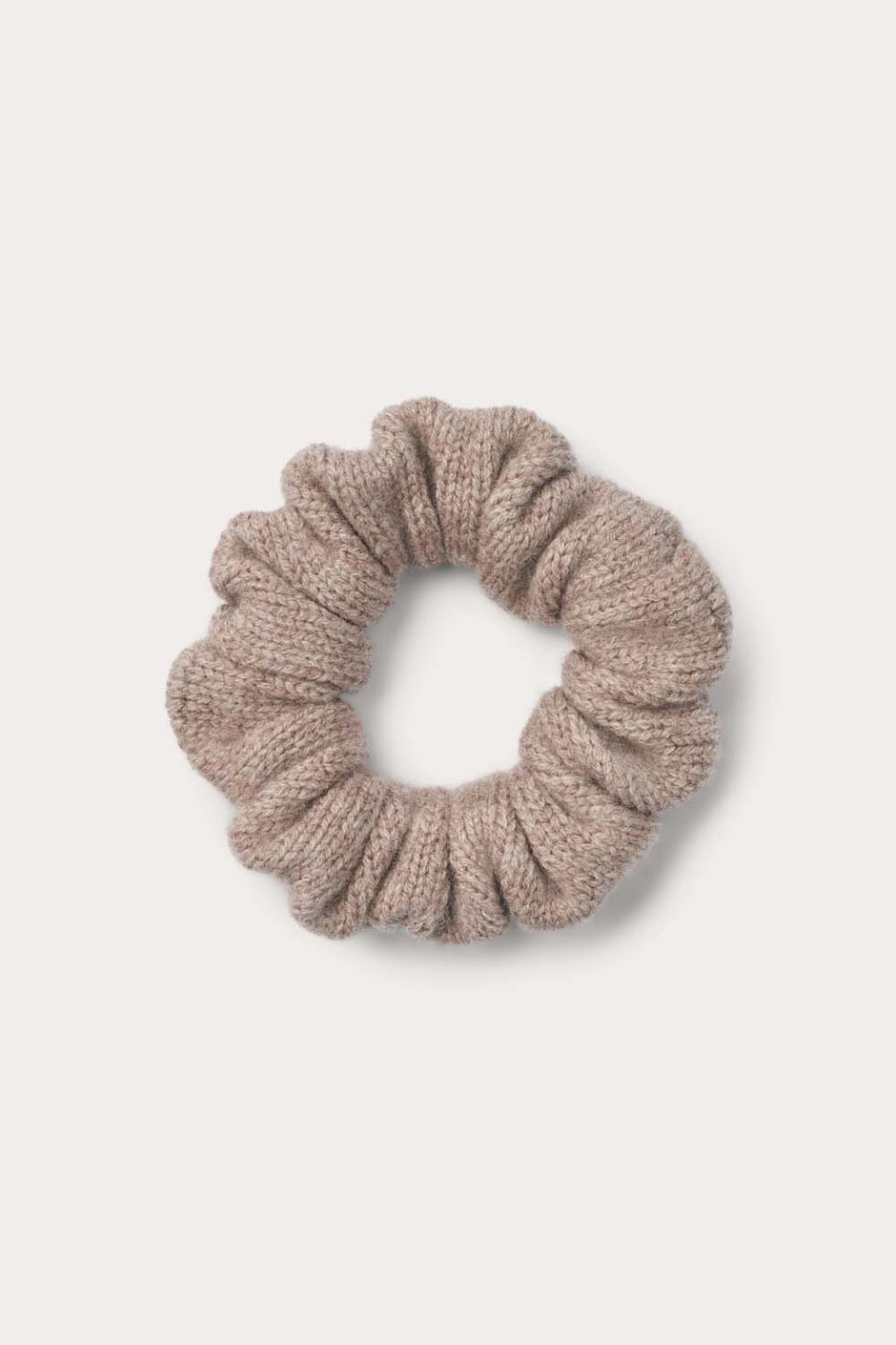 Liten Scrunchie - Lys Røykfarget