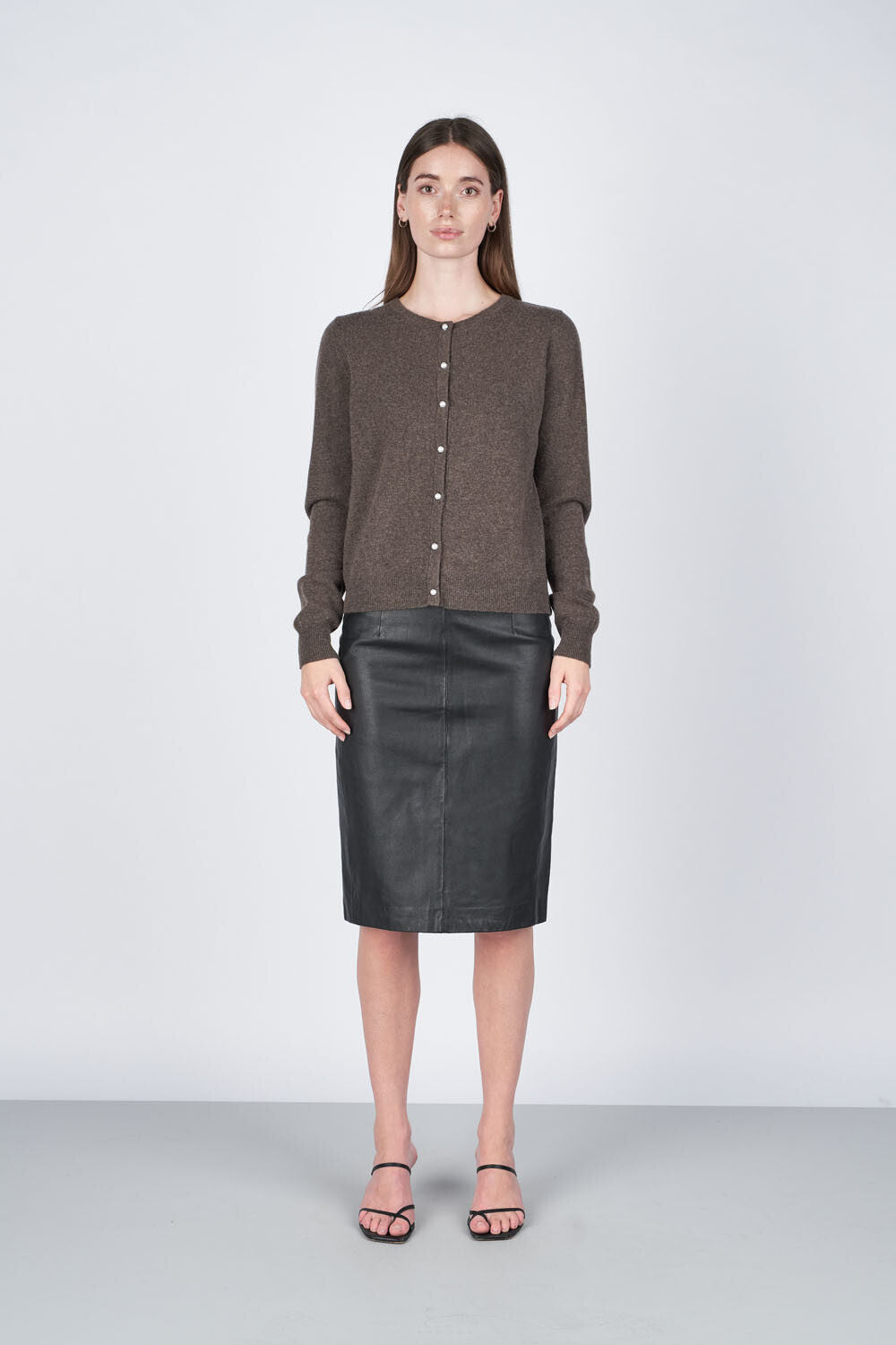 Victoria Cardigan - Murky Brown