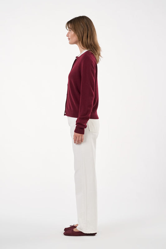 Victoria Cardigan - Bordeaux