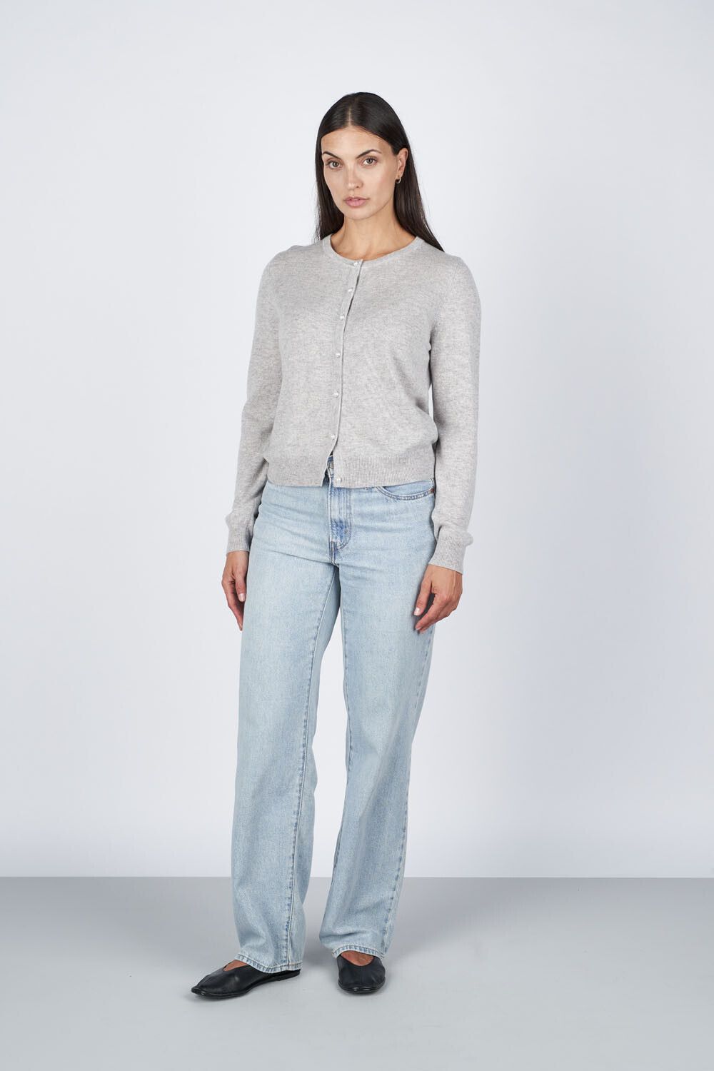 Victoria Cardigan - Lysegrå