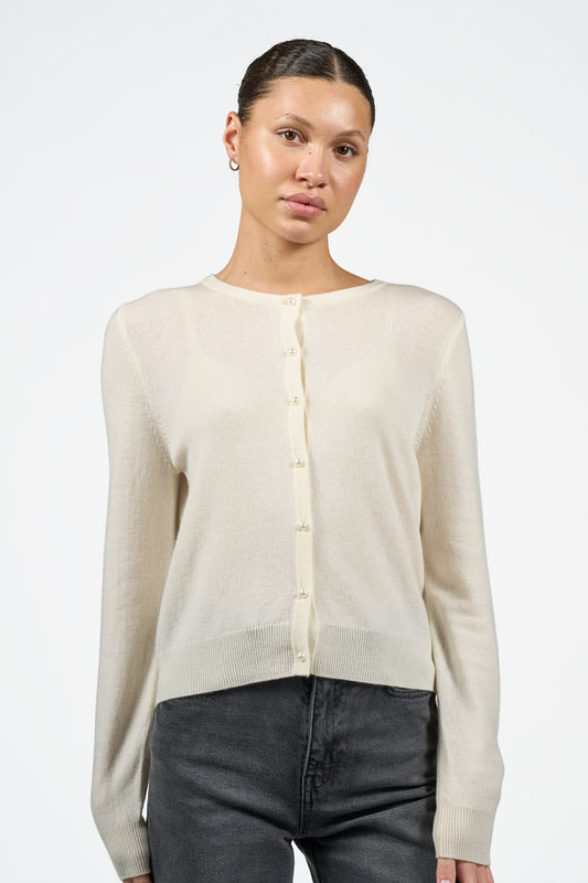 Victoria Cardigan - Hvit