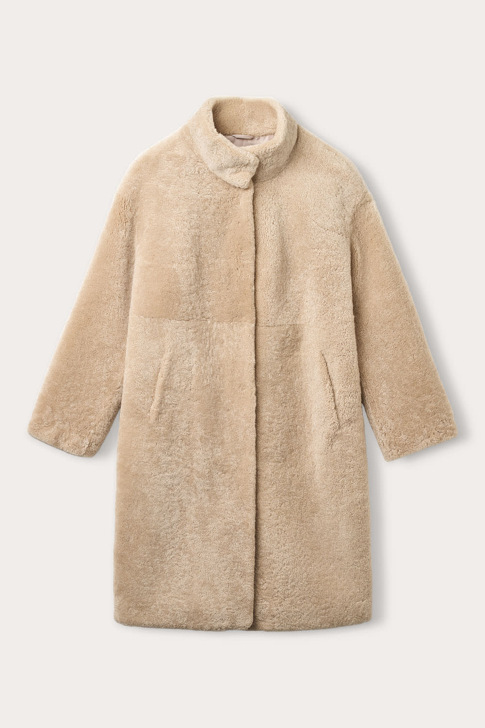 Jaclyn-frakk - Mørk beige