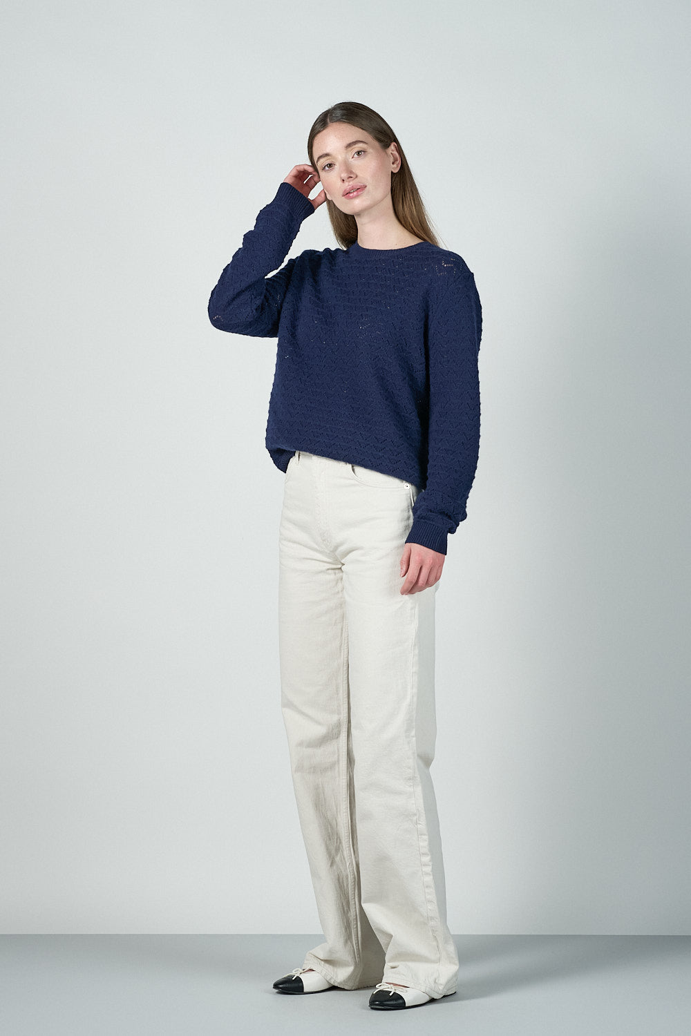 Esther Blouse - Navy