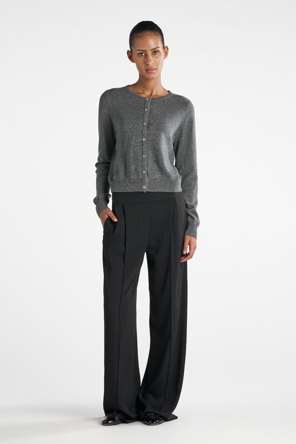 Fenix ​​Cardigan - Mørk Grå Melange