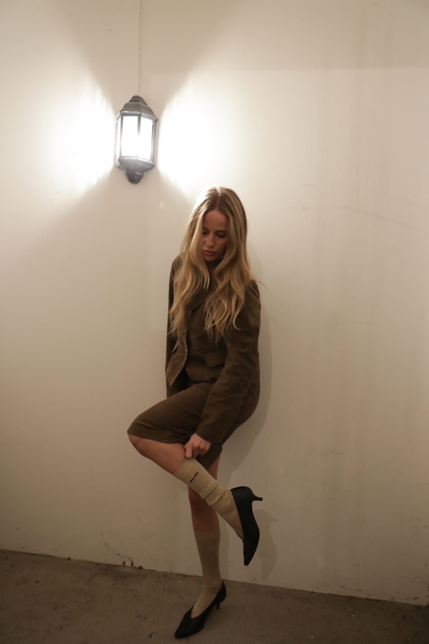 Joy Skirt Suede - Toffee Brown