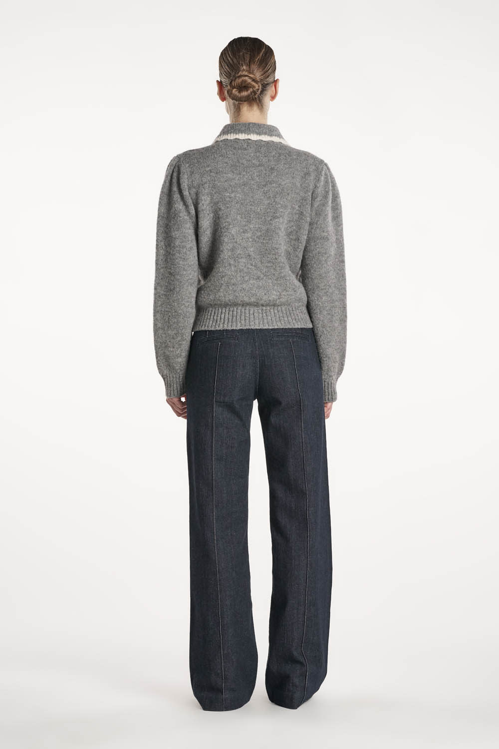 Isabella Cardigan - Gråmelert