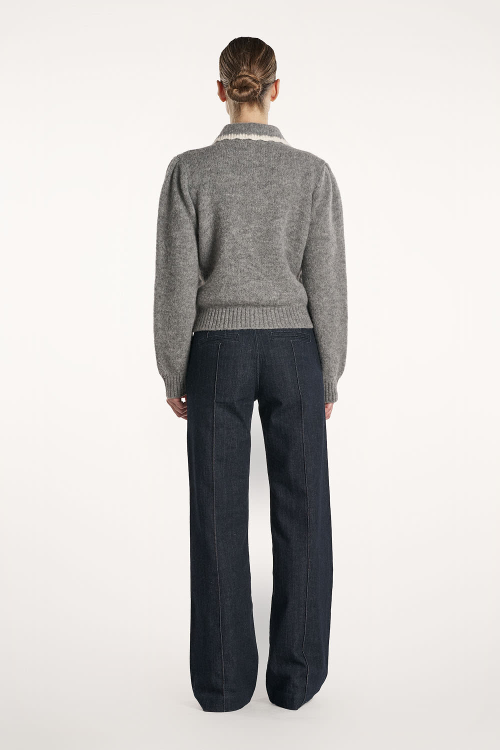 Isabella Cardigan - Gråmelert