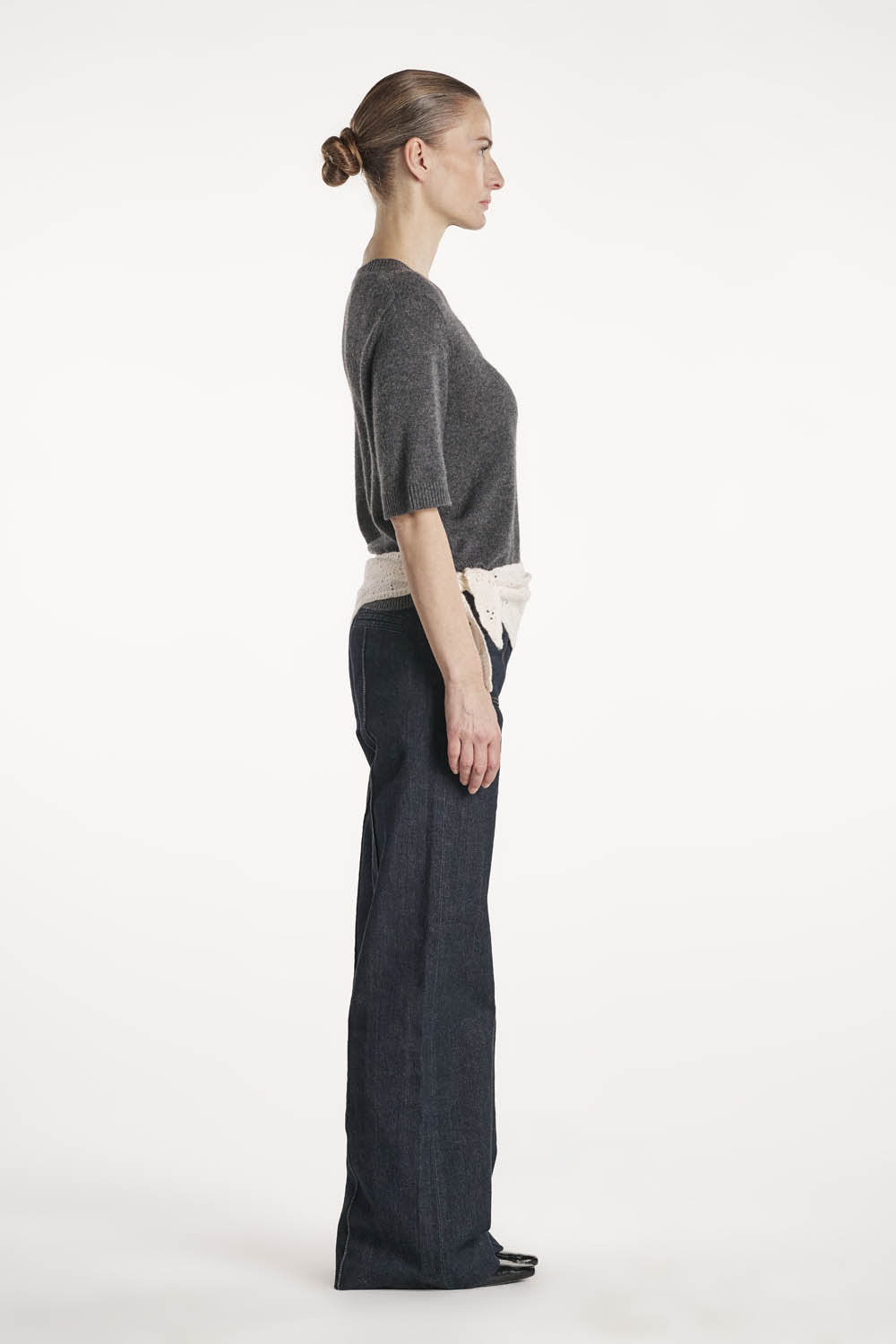 Laura T-skjorte - Mørk gråmelert