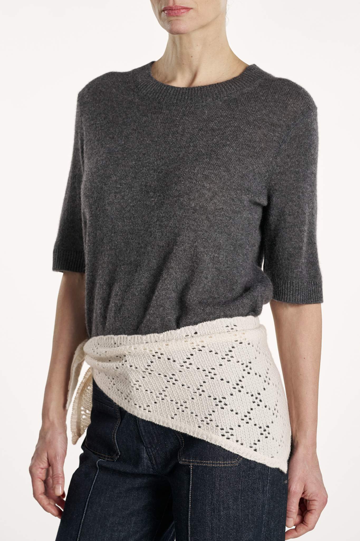 Laura T-Shirt - Dark Grey Melange