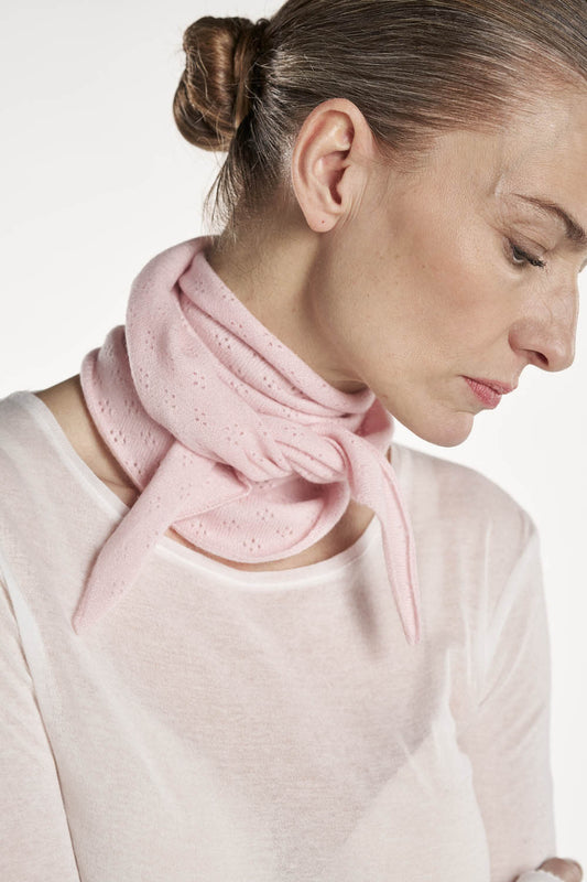 Nessa Scarf Pointelle - Soft Rose