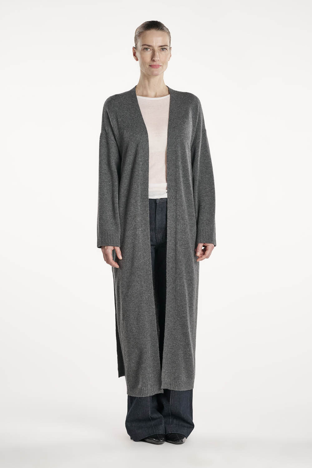 Poppy Cardigan - Dark Grey Melange