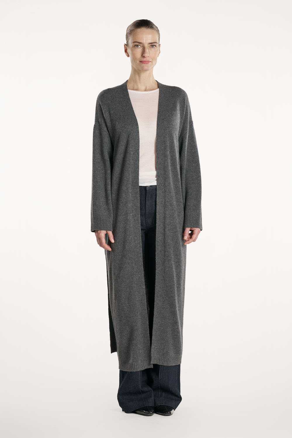 Poppy Cardigan - Dark Grey Melange