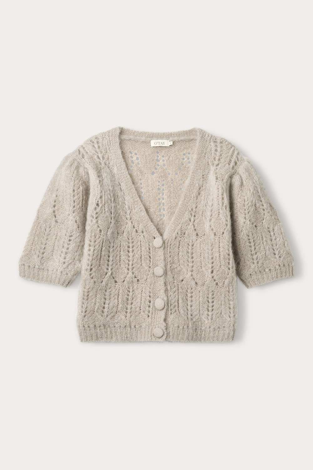 Kahlua Cardigan - Lysegrå