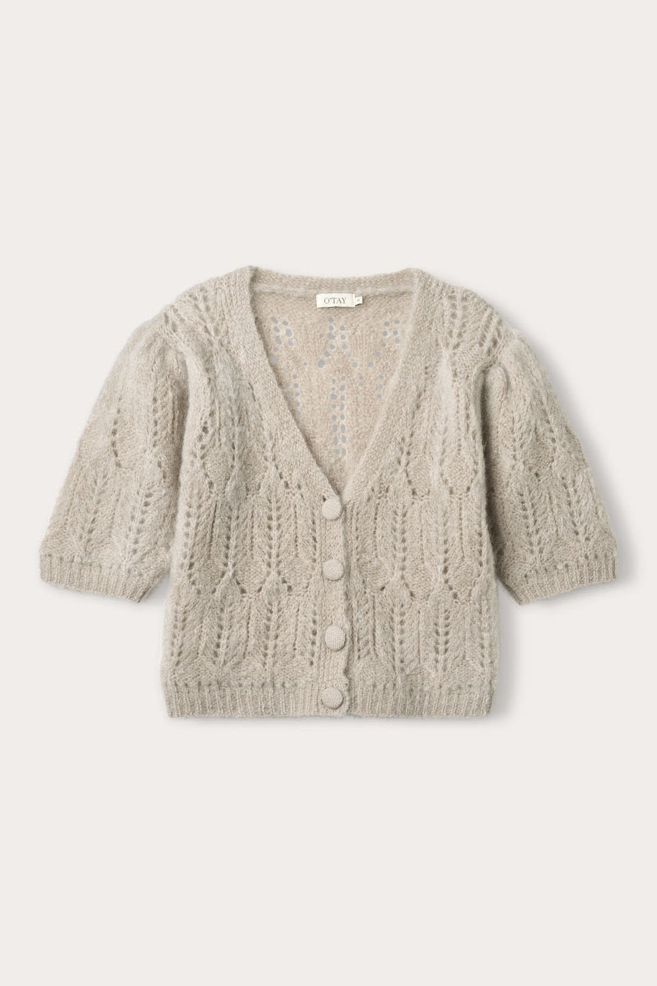 Kahlua Cardigan - Lysegrå