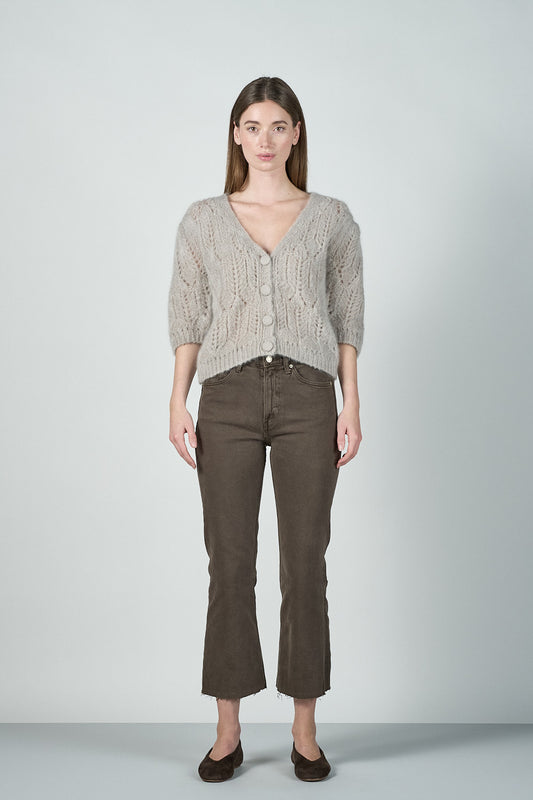 Kahlua Cardigan - Light Grey