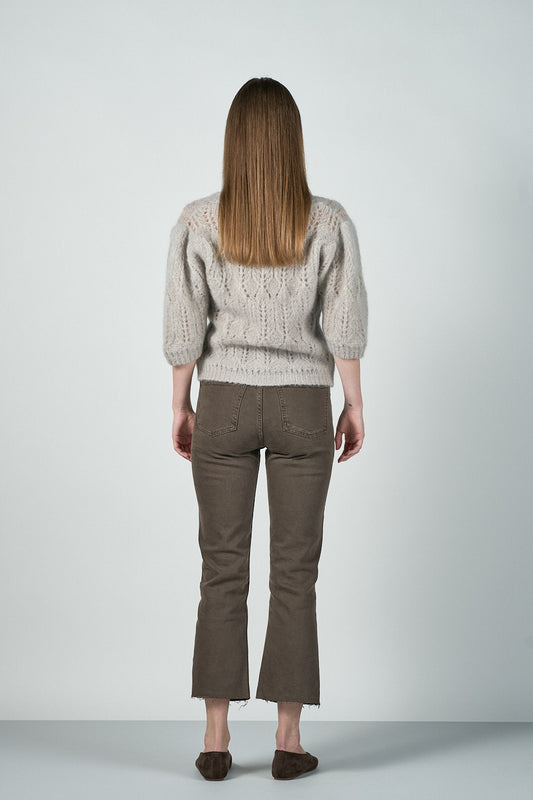 Kahlua Cardigan - Lysegrå