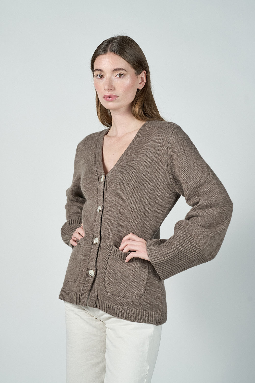 Kaitlyn Cardigan - Brownstone