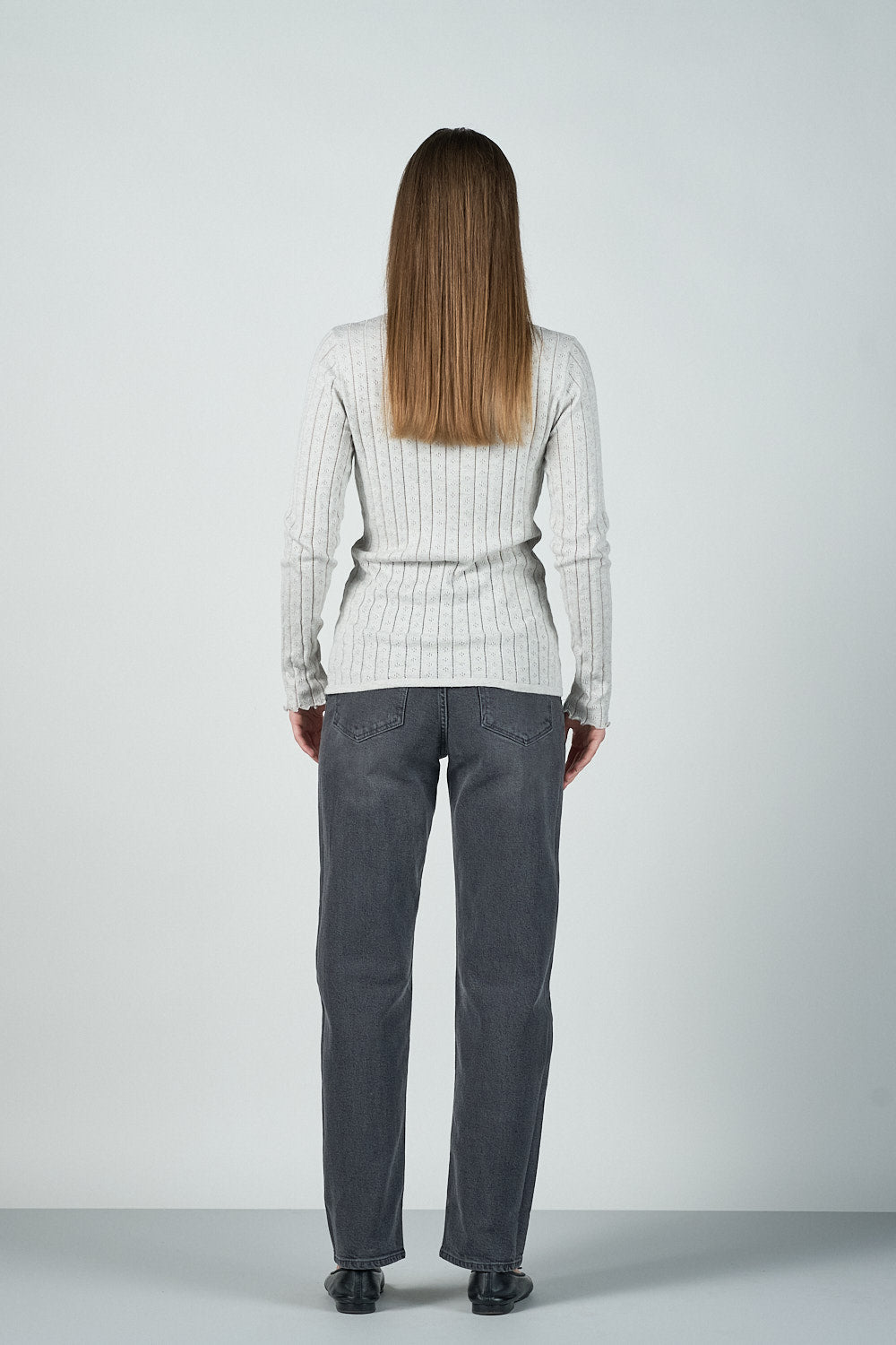 Kristin Bluse - Lys Grå