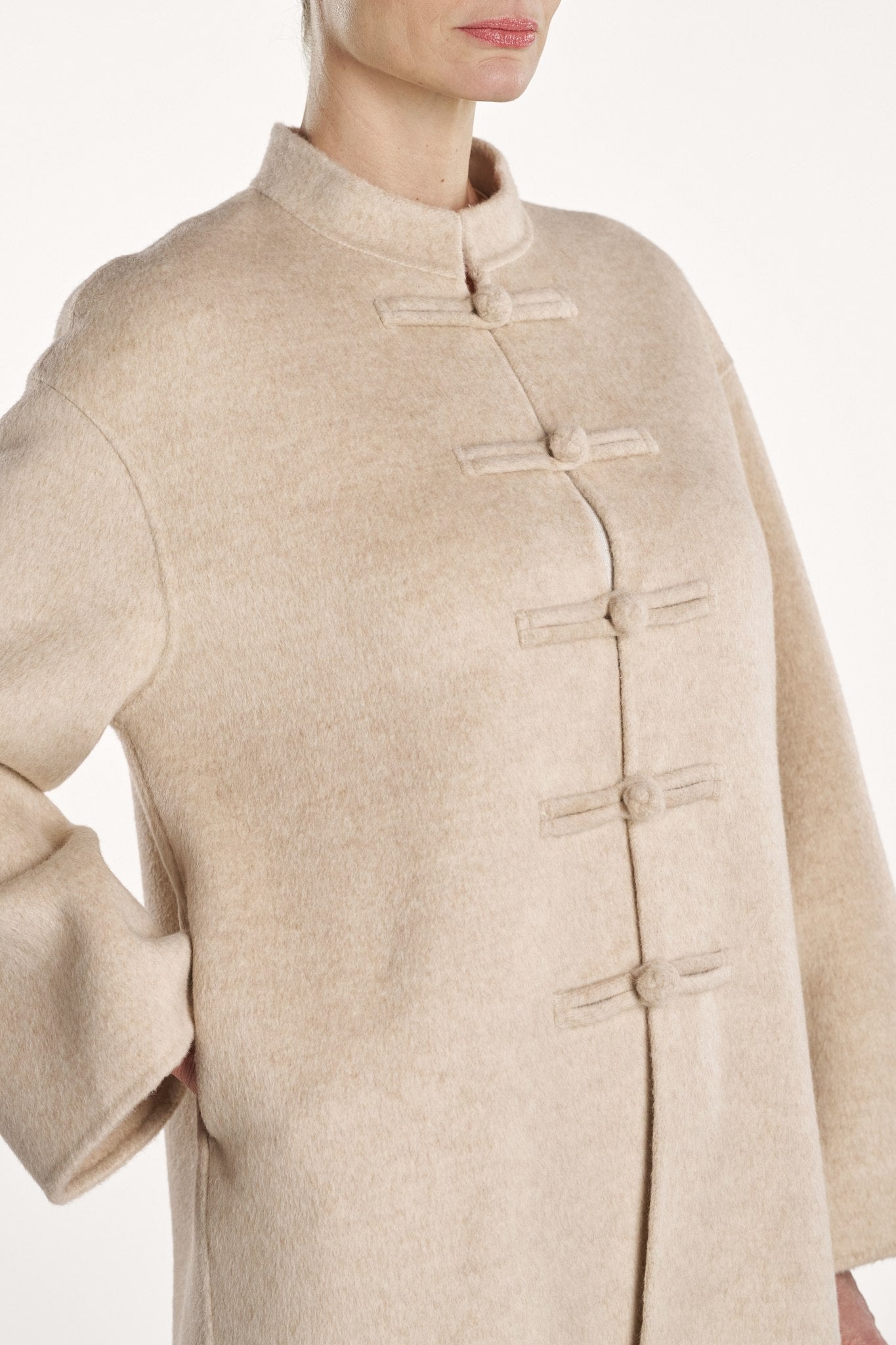 Paige Coat - Porcelain