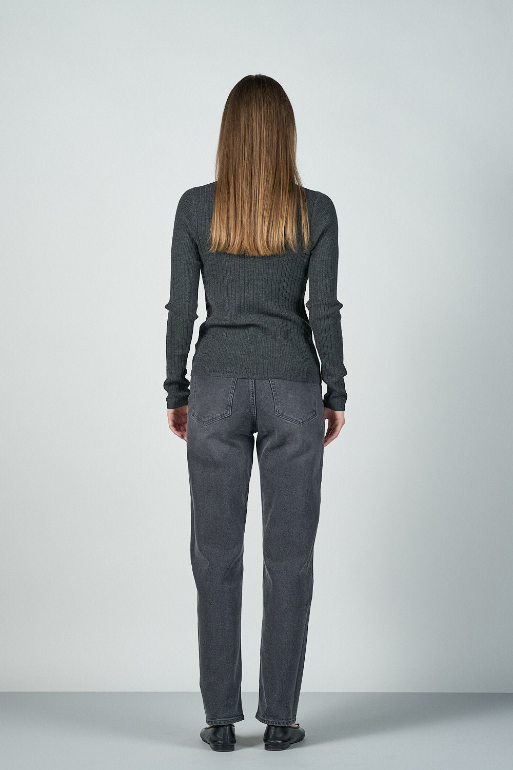 Megan-bluse - Grå