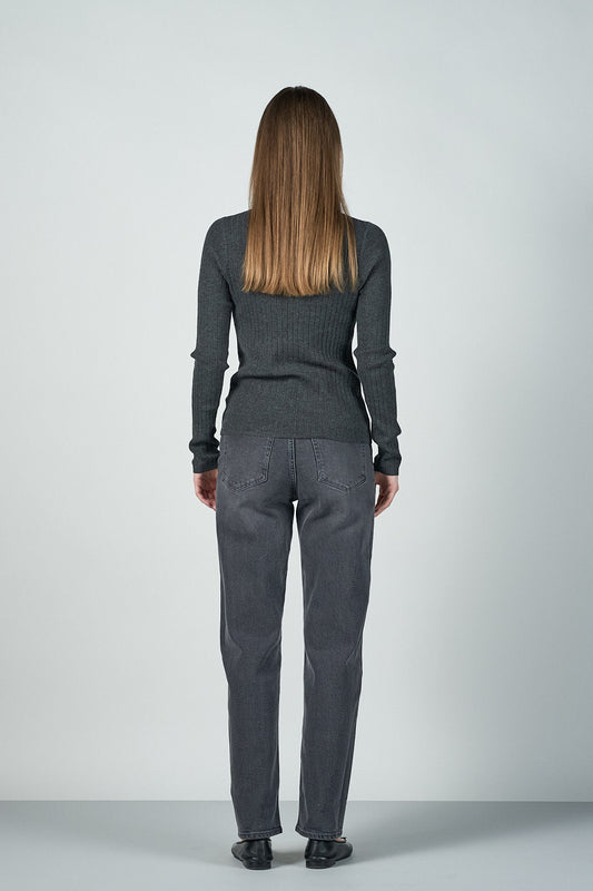 Megan-bluse - Grå