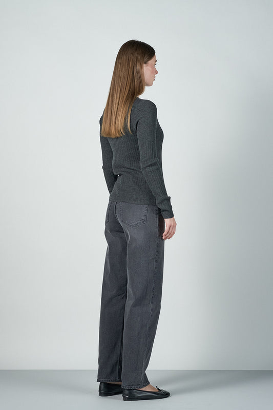 Megan-bluse - Grå