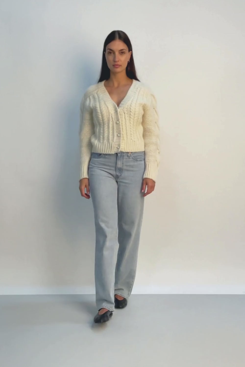 O'TAY Elma Cardigan Cardigans Off White