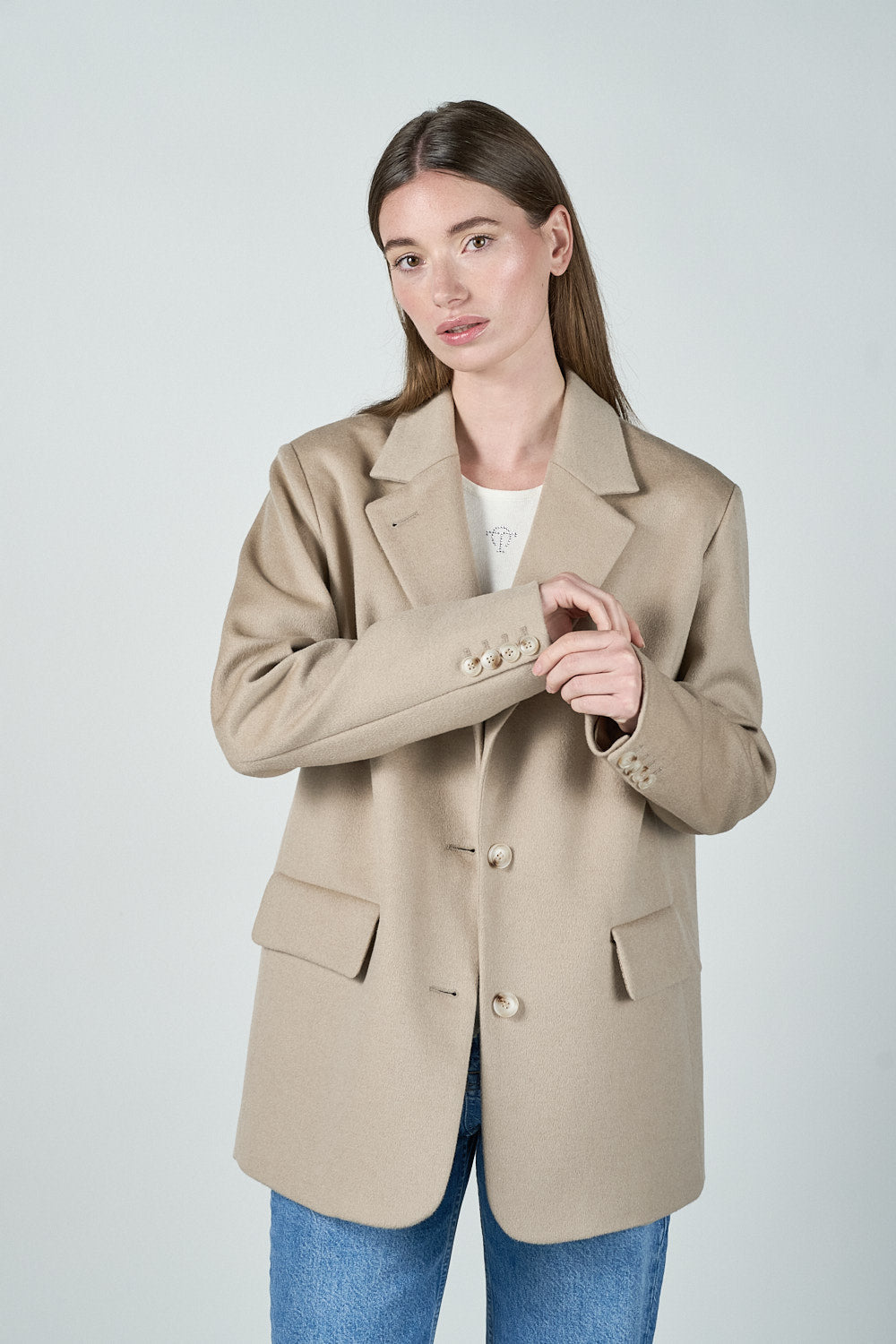 Xenia Blazer - Trøffel