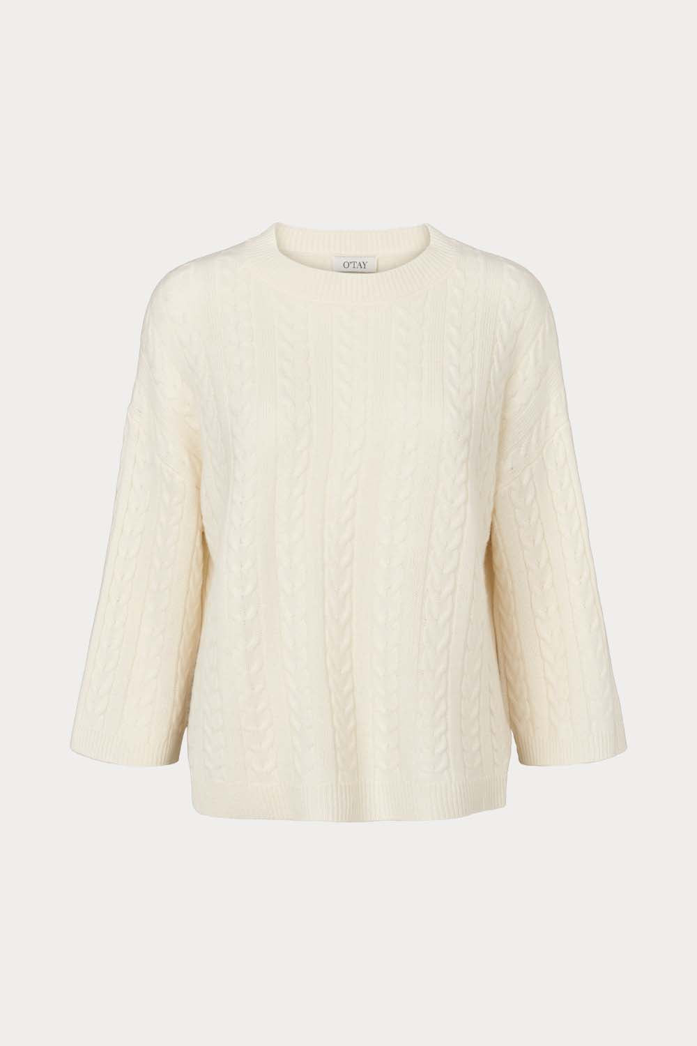 O'TAY Berry Sweater Blouses Off White
