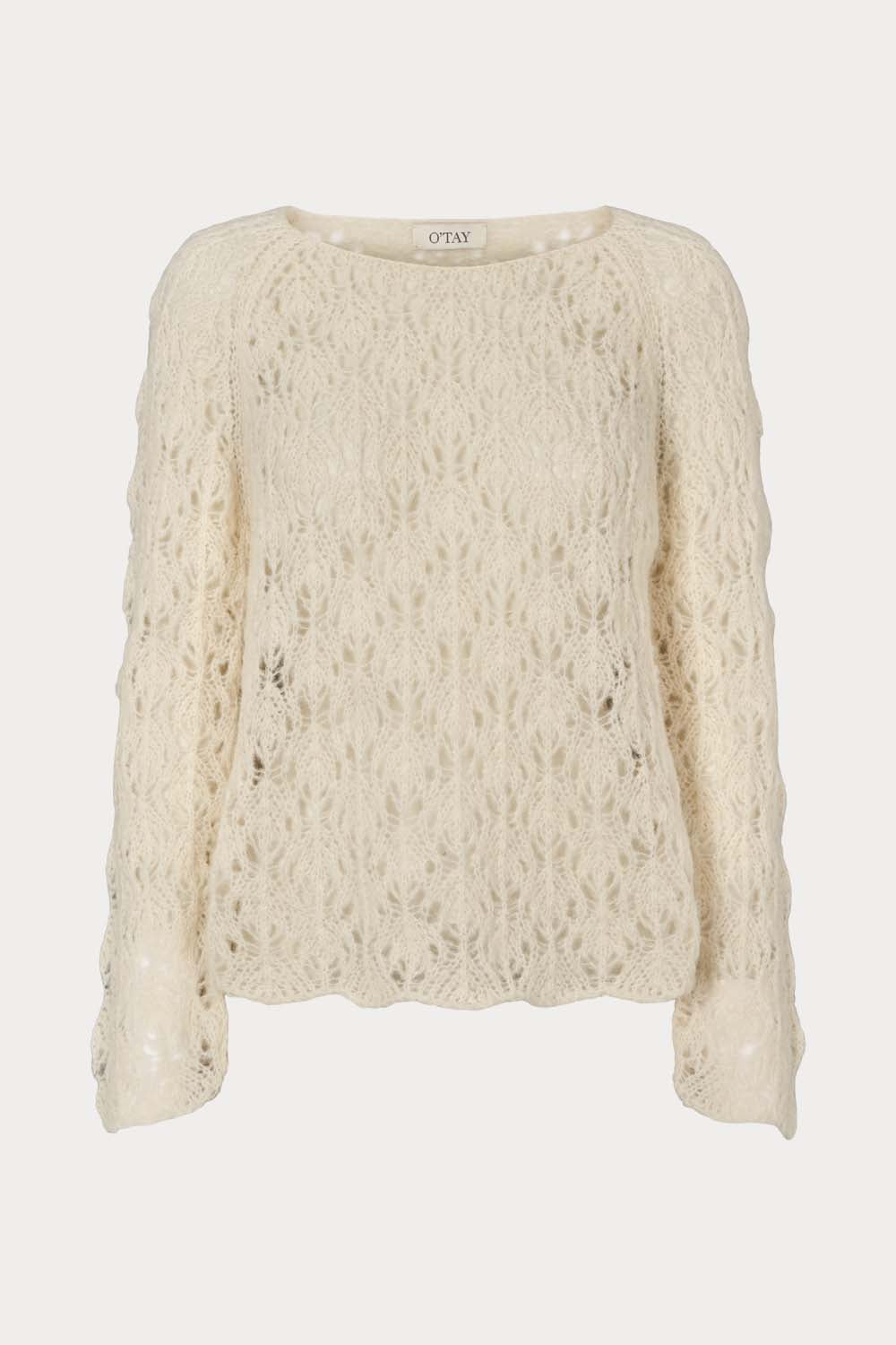 O'TAY Camilla Sweater Blouses Off White